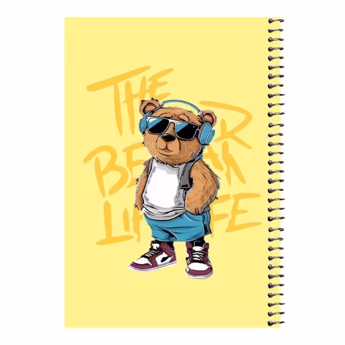 دفتر مشق 80 برگ اس جی مدل تدی هدفون