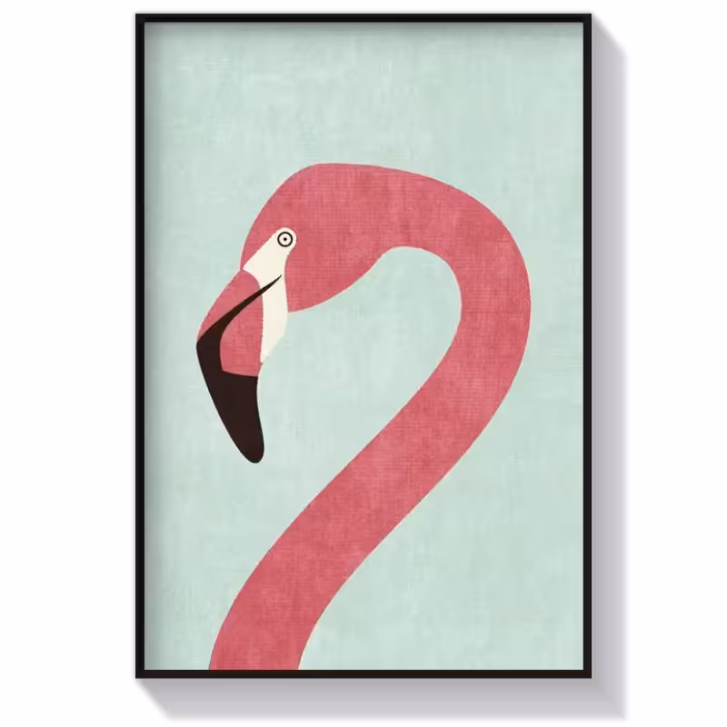تابلو فانتزی طرح فلامینگو