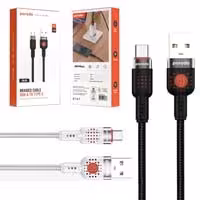 کابل شارژ و دیتا Type-C فست کنفی 1.2متری Porodo