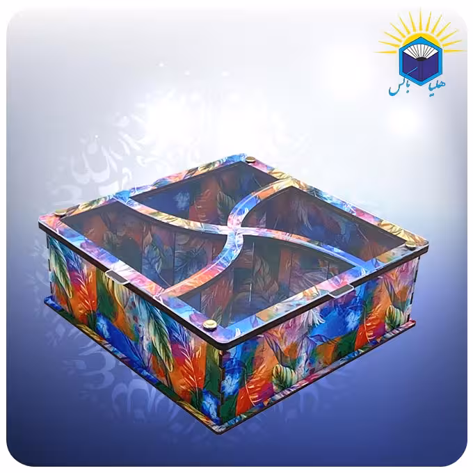 جعبه پذیرایی چهار خانه کشویی طرح پر