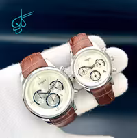 خرید ست ساعت زنانه و مردانه چرمی مارک سیتیزن سه موتوره فعال (کرنوگراف) موتور ژاپن کد 2117296 - ردگل