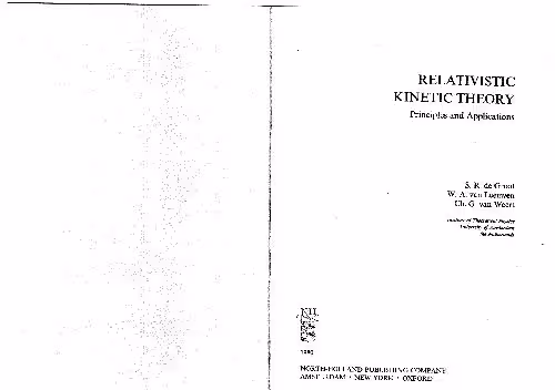 خرید و دانلود نسخه کامل کتاب Relativistic Kinetic Theory