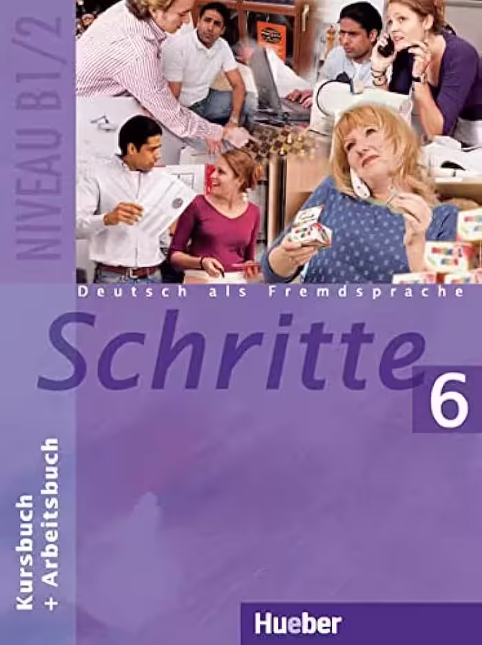 شریته 6 | کتاب آلمانی Schritte 6 Kursbuch Arbeitsbuch (B1/2)