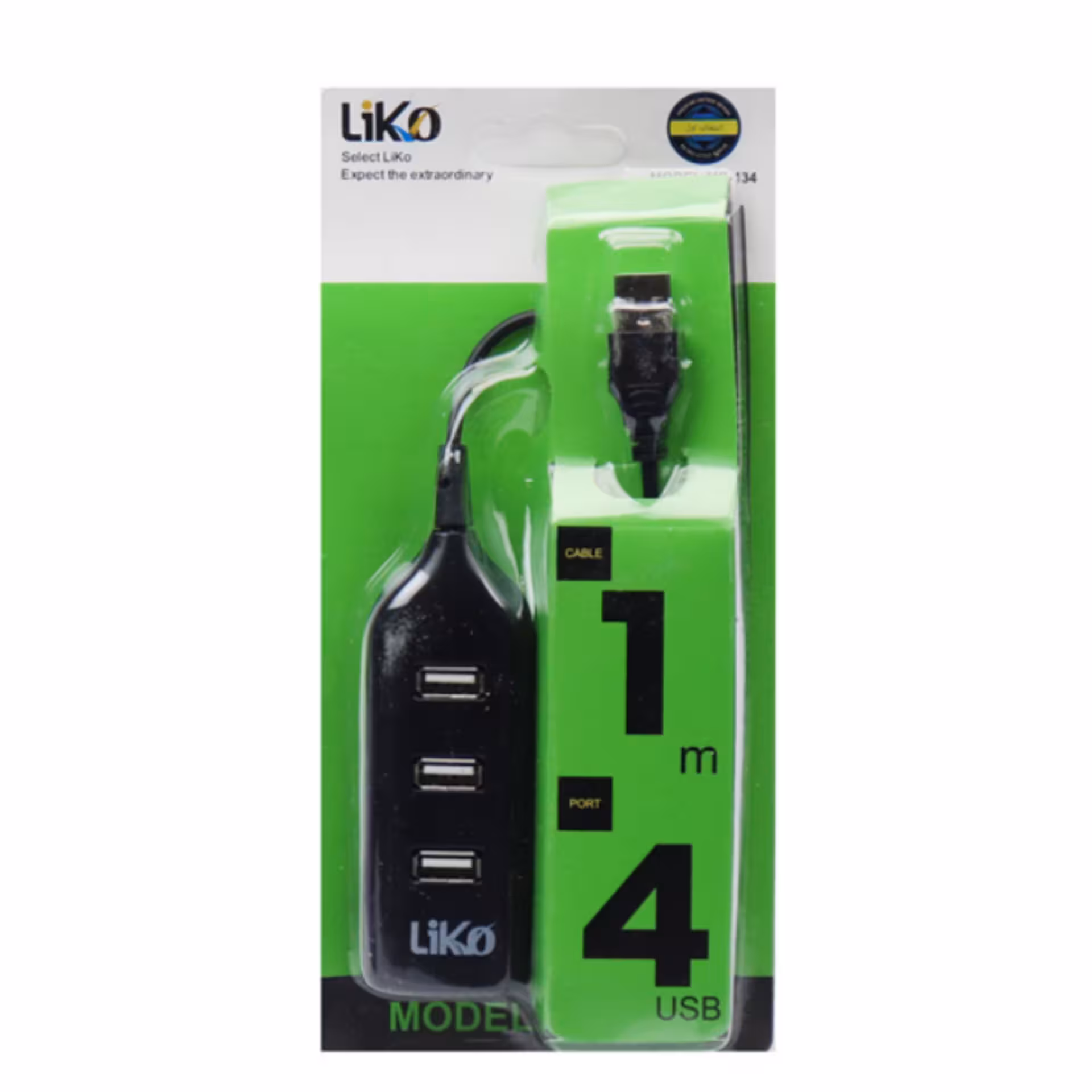 هاب USB چهار پورت liko مدل mr-134 با کیفیت عالی