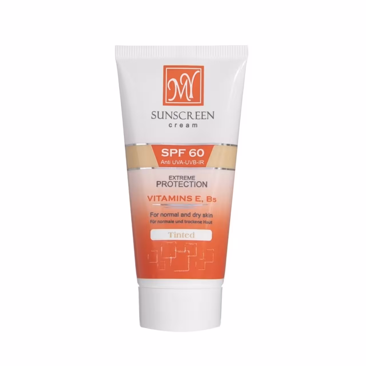 کرم ضد آفتاب مای spf60 مدل رنگی مناسب پوست نرمال و خشک حجم 50 میل