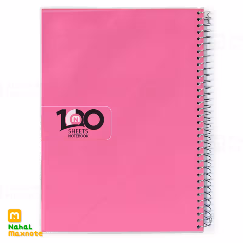 دفتر 100 برگ سیمی طلقی تک رنگ کد 3115.طرح 8