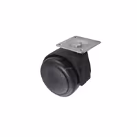 چرخ پایه صندلی دوقرقره ژله ای  قطر 55 میلی متر کفی گردان بدون ترمز ارن چرخ