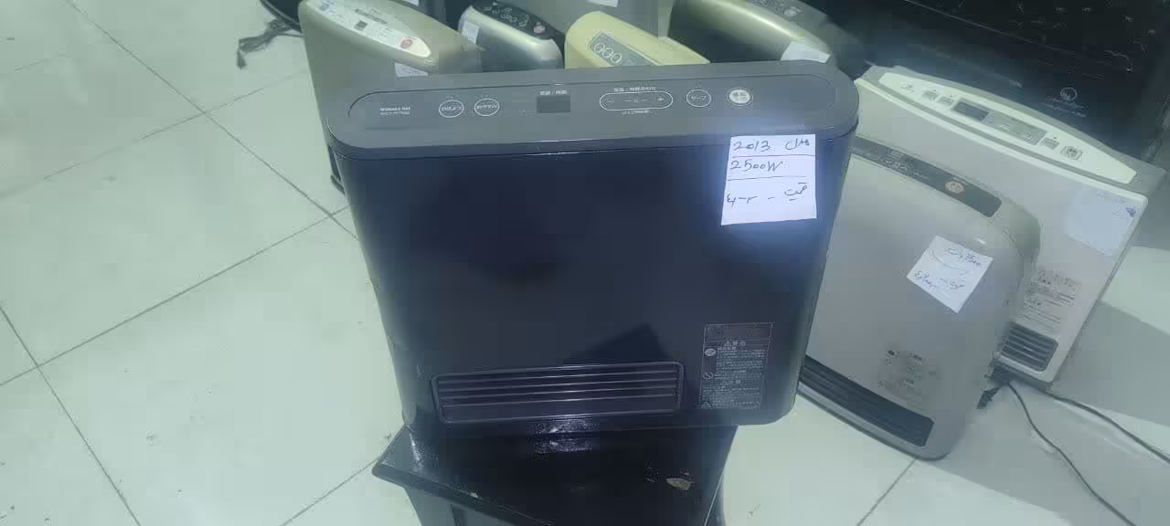 بخاری گازی برقی ژاپنی 2013 وات 2500  دست دوم