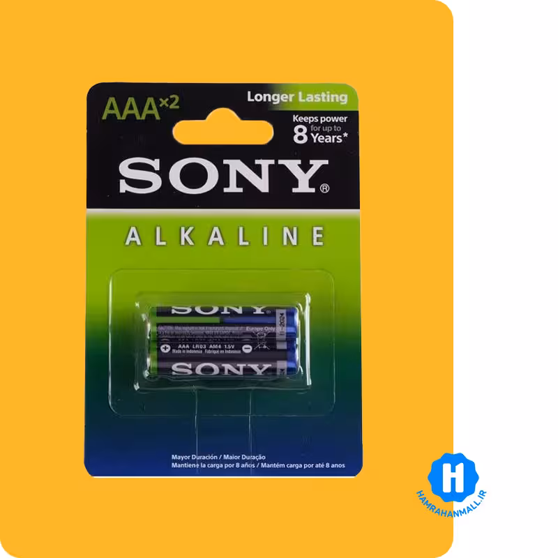 باتری نیم قلمی آلکالاین سونی مدل LR03