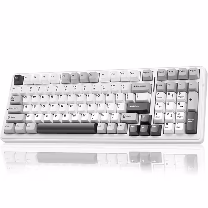 کیبورد گیمینگ سیم دار، وایرلس و بلوتوثی آئولا مدل AULA F99 سوئیچ Yellow