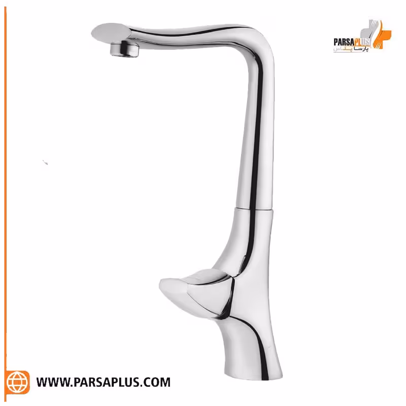 شیر آشپزخانه دوان مدل پاژ کروم مات