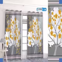 پرده تصویری طرح درخت برند پرنا