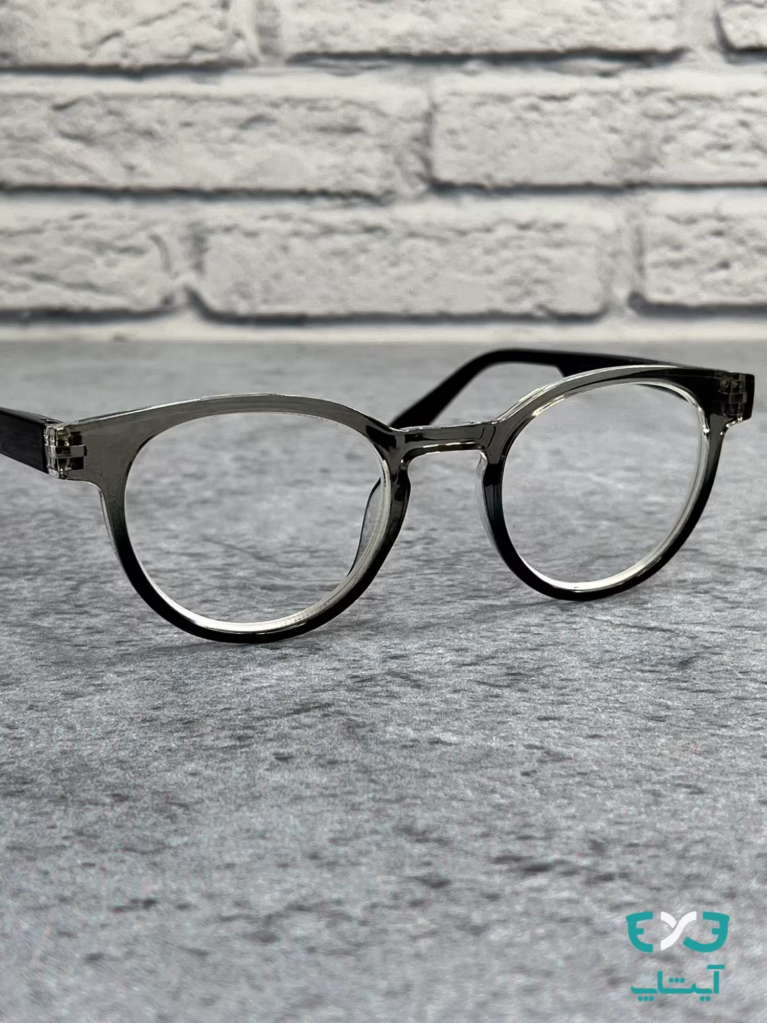 عینک نزدیک بین POLO شیشه ای دودی مشکی P122