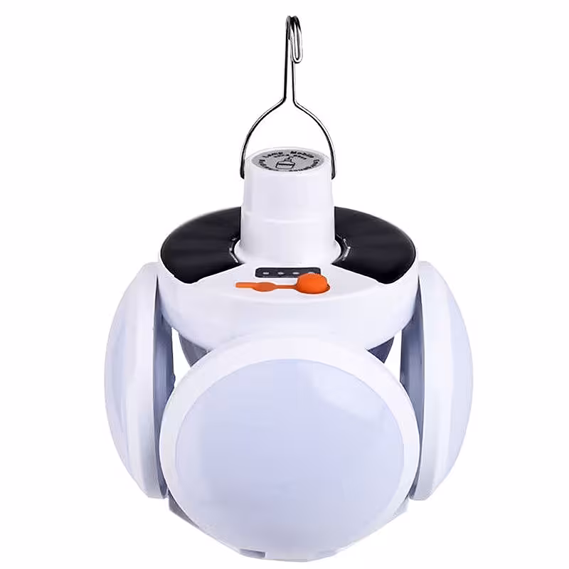 لامپ شارژی چهار پر تاشو توپی