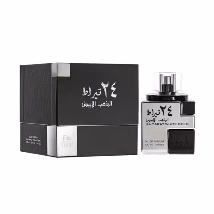 ادکلن لطافه 24 قیراط الذهب الابیض مردانه و زنانه حجم 100 میلی لیتر