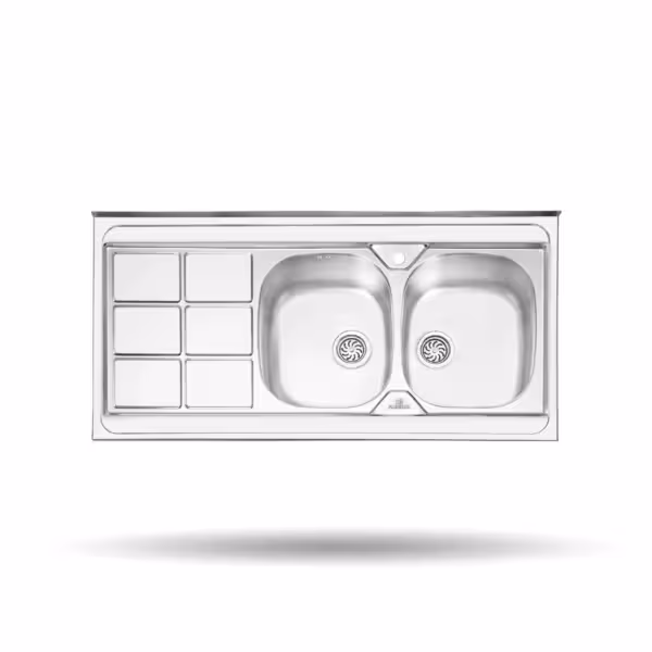 سینک ظرفشویی روکار پرنیان استیل مدل PS 1124