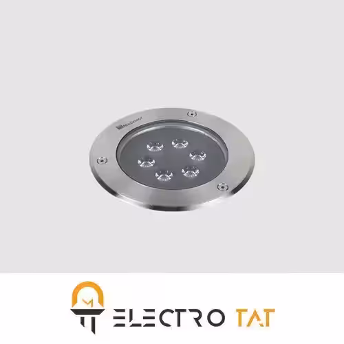 چراغ دفنی مازی نور مدل اينترالوكس مشکی 12 وات 1200 لومن قطر 18 سانتي متر