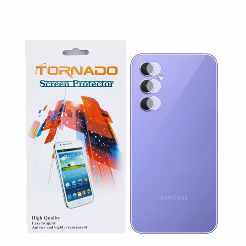 محافظ لنز دوربین تورنادو مدل نانو گلس مناسب برای موبایل سامسونگ Galaxy A54 بسته 40 عددی