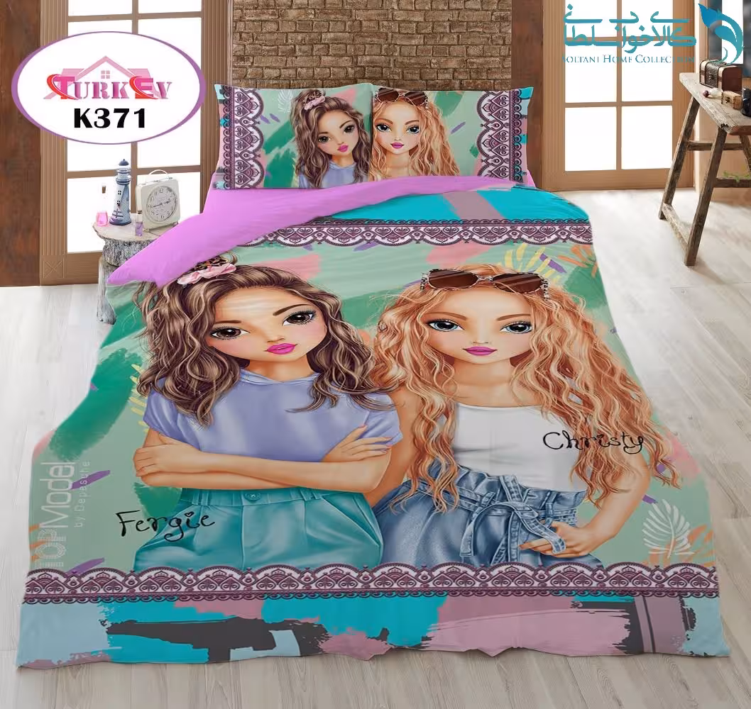 روتختی طرح باربی جذاب یکنفره برند Turkev کد K371