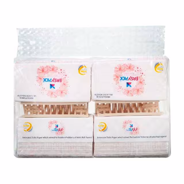 دستمال توالت چهار لایه هنگر دار ایزی پیک 50 برگ بسته 4 عددی