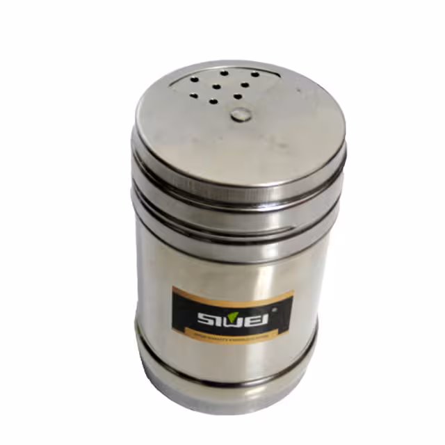 ادویه پاش استوانه ای استیل بزرگ کد 05