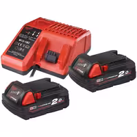 کیت باتری و شارژر 18 ولت 2 آمپر میلواکی مدل M18NRG-202