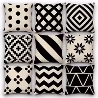 کاور کوسن کد 45 (ست مشکی و کرم)