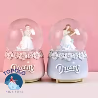 گوی شیشه ای موزیکال و پمپاژ دارای چراغ (پس کرایه)