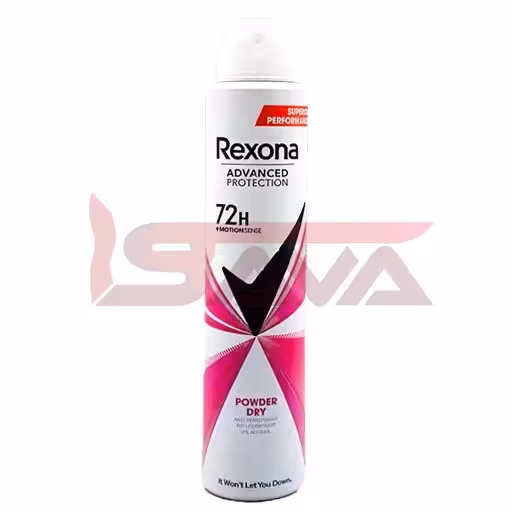 اسپری ضد تعریق زنانه رکسونا مدل Powder Dry حجم 200 میل