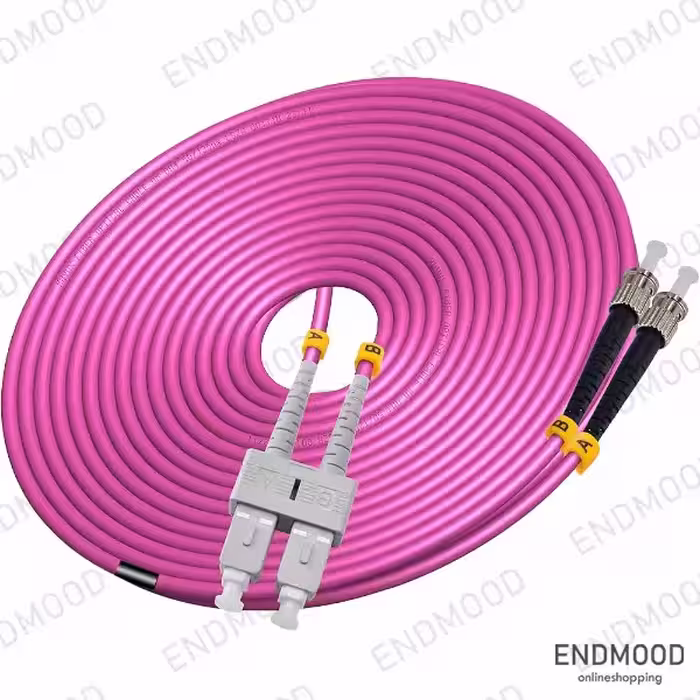 پچ کورد فیبر نوری 1 متری داپلکس نگزنس Nexans OM4 SC-ST