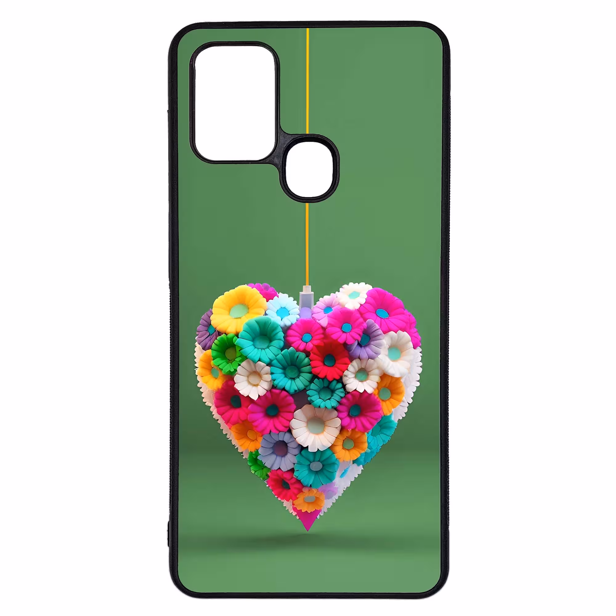 کاور طرح قلبی کد G-146 مناسب برای گوشی موبایل سامسونگ Galaxy A21s | دیجی قاب دونی