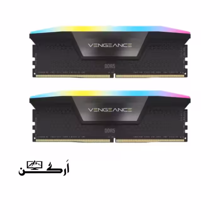 رم کورسیر DDR5 دو کاناله 7200 مگاهرتز CL40 مدل VENGEANCE RGB ظرفیت 96 گیگابایت