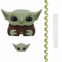 محافظ کابل وال کیس طرح بیبی یودا به همراه محافظ شارژر دیواری 25 وات سامسونگ مجموعه 4 عددی