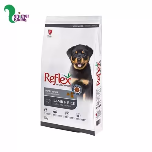 غذا خشک توله سگ رفلکس روت وایلر طعم بره و برنج (15 کیلویی)