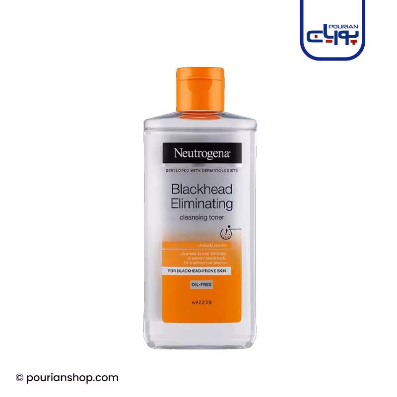 تونر ضدجوش جوش های سرسیاه نوتروژینا _ نیتروژینا 200 میل _ NEUTROGENA BLACKHEAD ELIMINATING TONER