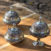 قندان کروم طرح ماهلین ( پایه بلند ، سه پایه و بدون پایه ) ساخت زنجان