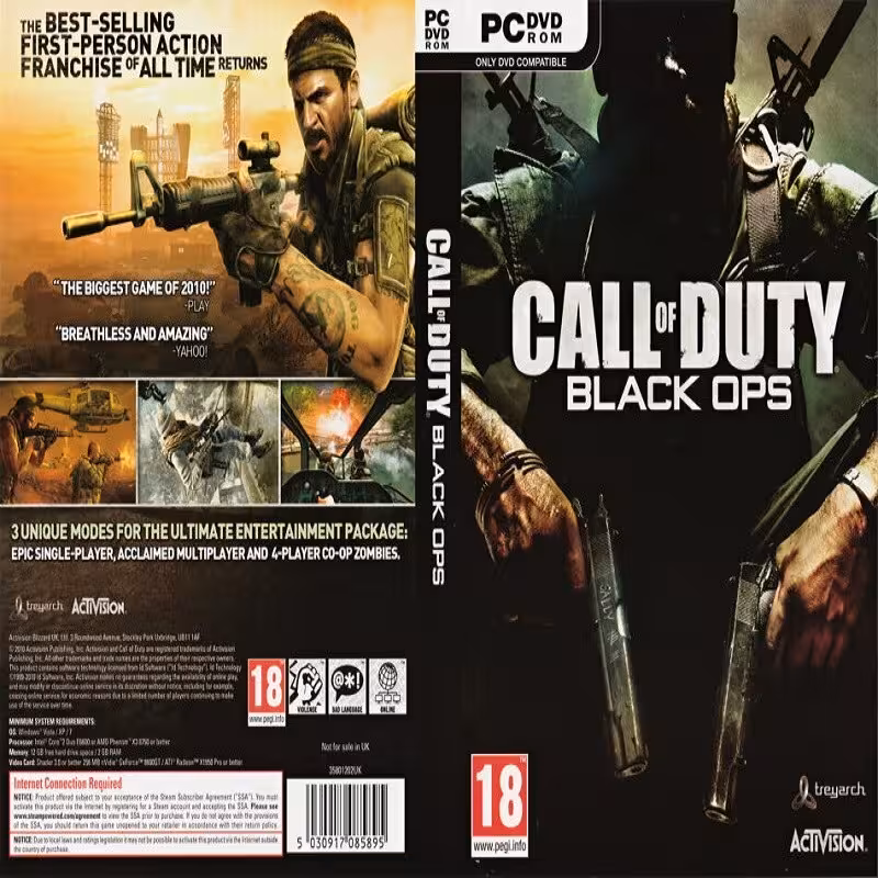 بازی کامپیوتری CALL OF DUTY BLACK OPS