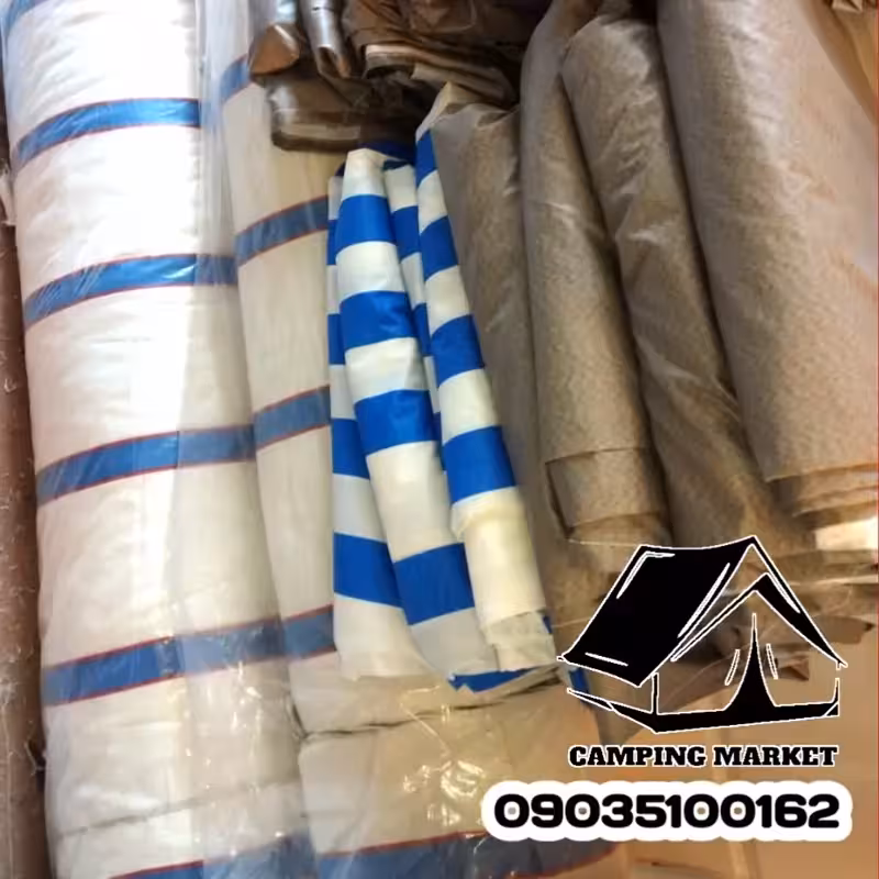 تولید چادر خودرو سفید آبی ضد آب