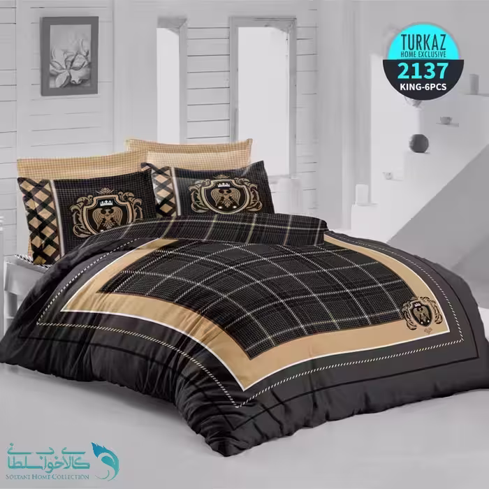 سرویس روتختی طرح کاترین برند Turkaz کد 2137 دو نفره