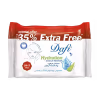 دستمال مرطوب پاک کننده آرایش دافی مدل اکسترا - بسته 27 عددی
