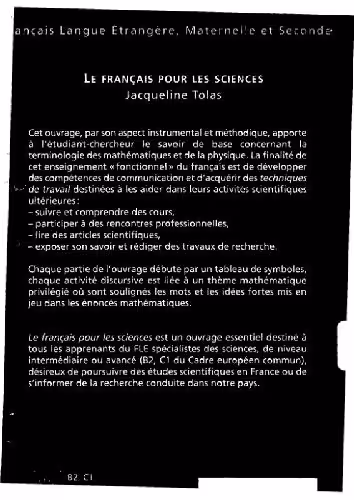 خرید و دانلود نسخه کامل کتاب Le français pour les sciences