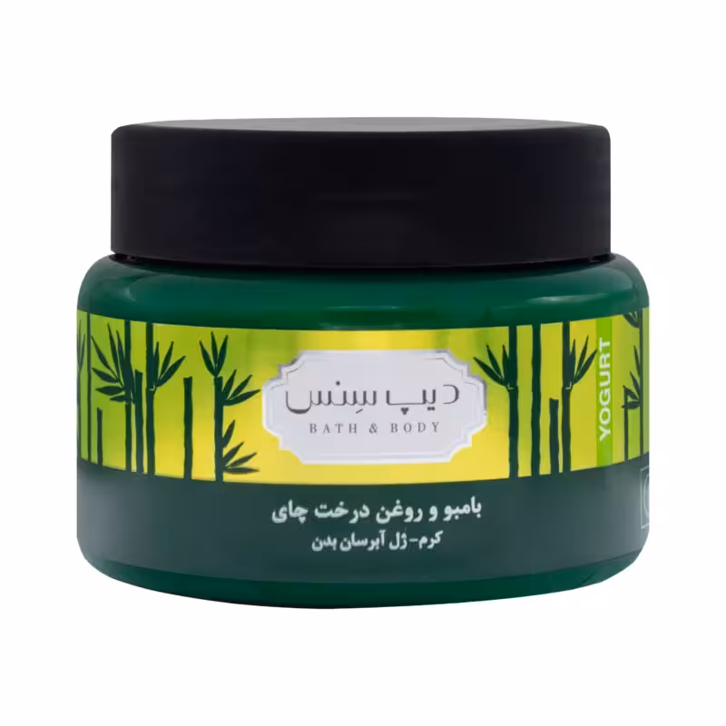 کرم ژل آبرسان بدن درخت چای و بامبو دیپ سنس