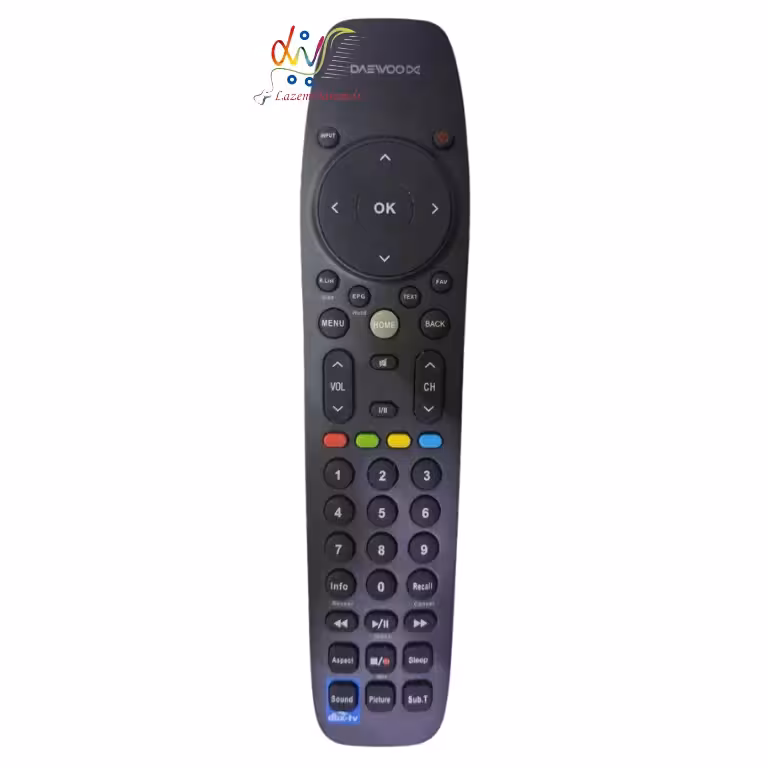 کنترل تلویزیون دوو دکمه هوم دار اصلی