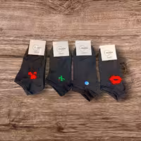 جوراب مچی کارت طوسی کاکتوس و چشم نظر