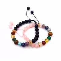 دستبند ست زنانه و مردانه هفت سنگ کد 310004