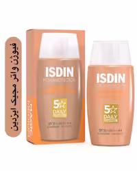 ضد آفتاب رنگی ایزدین مدل فیوژن واتر مجیک  ‏Spf 50 رنگ مدیوم ( متوسط )