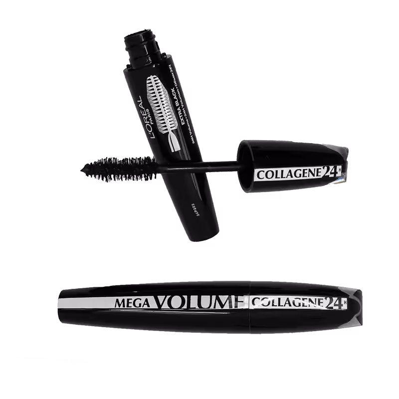 ریمل مگا ولوم کلاژن لورال مشکی مدل Mega Volume Collagen 24H