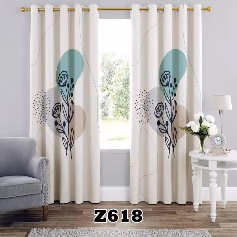 پرده سه بعدی طرح گل