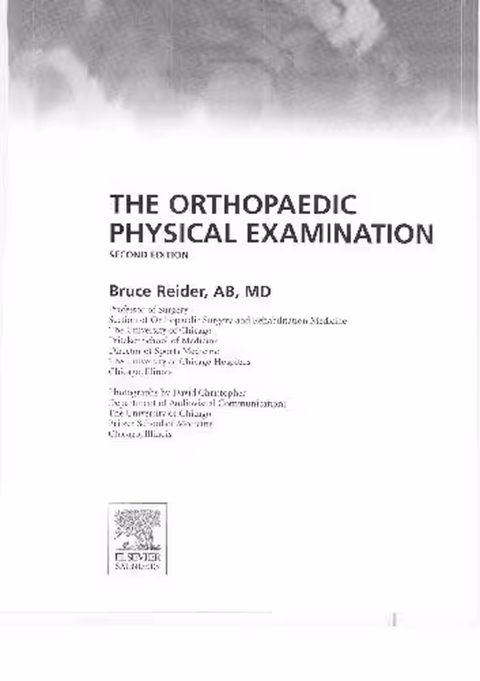 خرید و دانلود نسخه کامل کتاب The Orthopaedic Clinical Examination