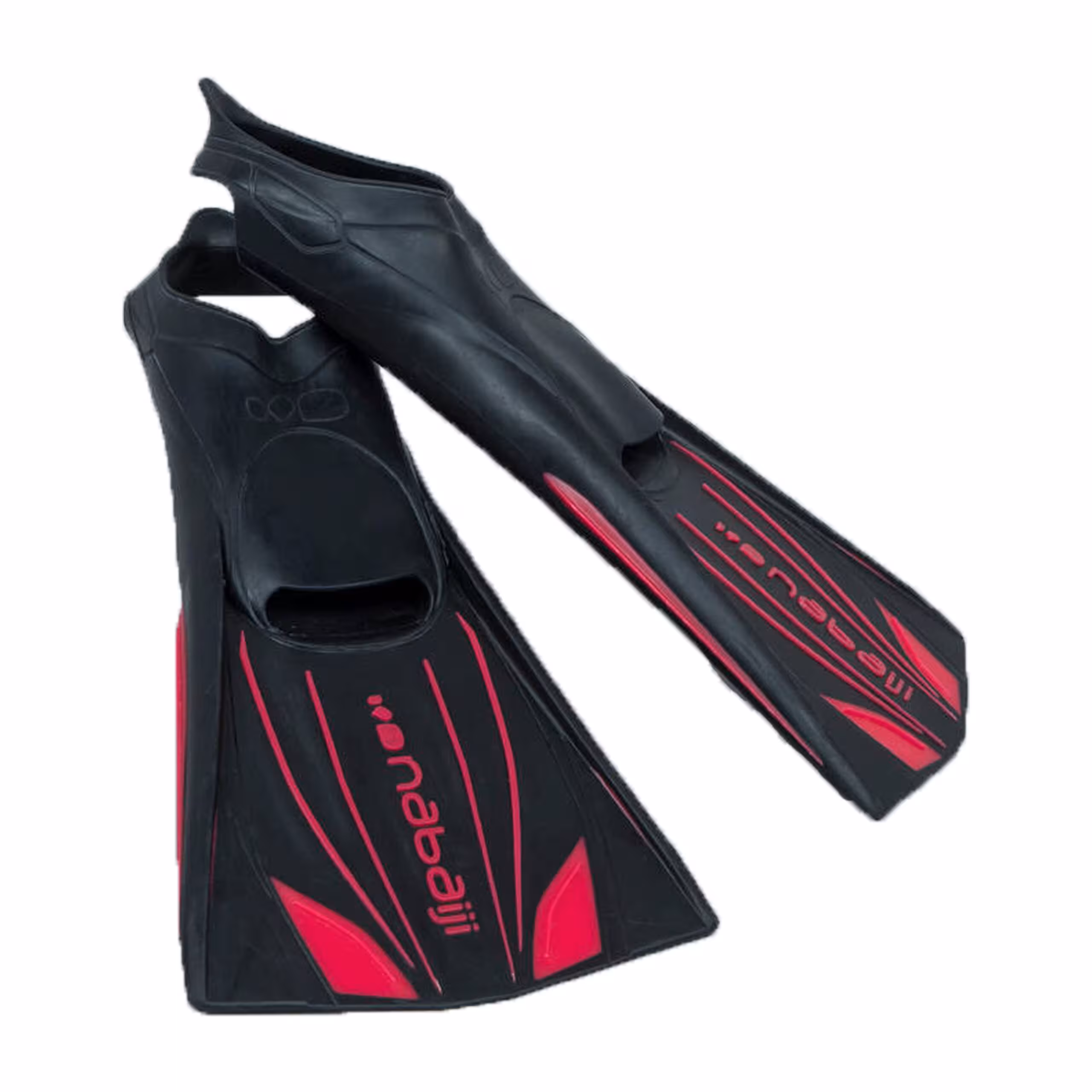 فین شنا قدرتی Nabaiji  مدل Top Fins Long 900 Black-Red